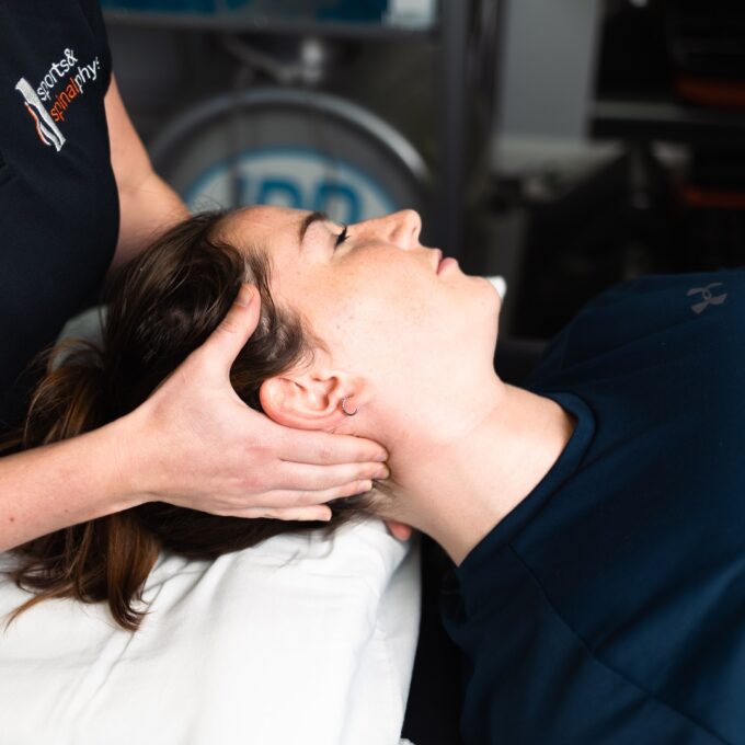Patient Treatment Head Massage