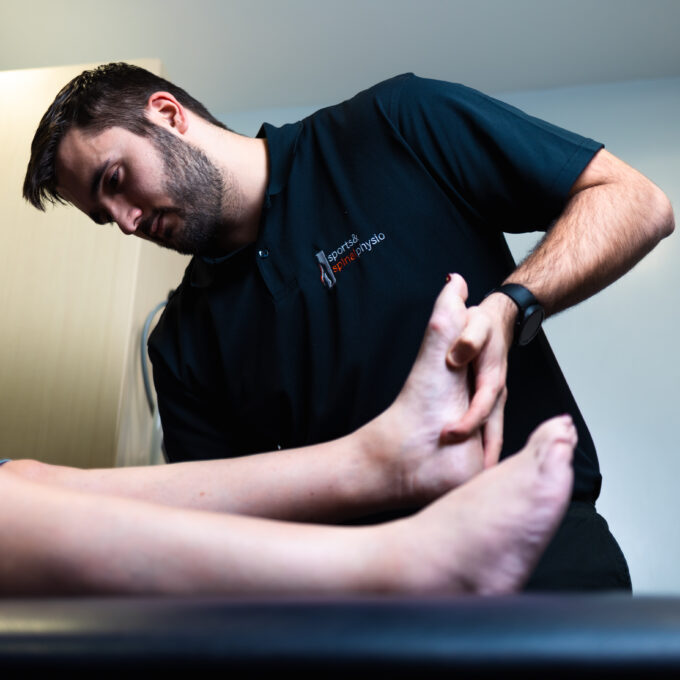 Male Physio ankle mobility